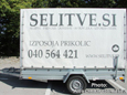 Enoosna lahka MAXI tovorna prikolica s ponjavo